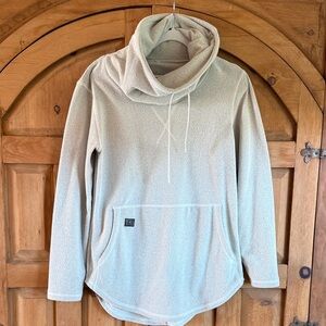 DESO Cozy Cream Cowl Neck Pullover Size Large